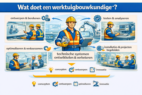 Alles over het beroep werktuigbouwkundige Wat doet een werktuigbouwkundige